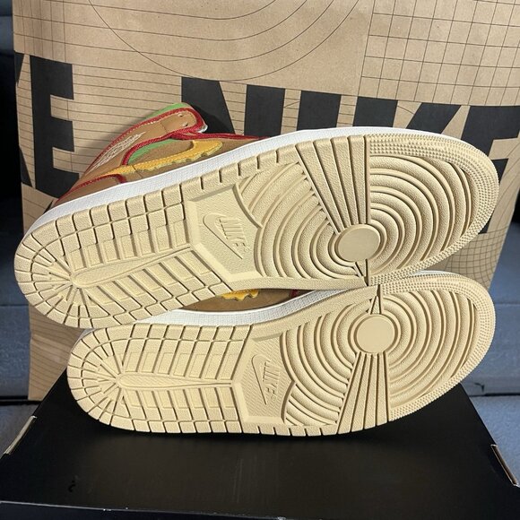 NEW Nike Air Jordan 1 Mid SE Cheeseburger IB7403 224 Men's Size 13 - Picture 5 of 6